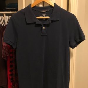 Men’s Polo Shirt - Navy Blue - M